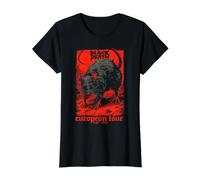 Black Death European Tour Plague Rat Medieval History Goth Camiseta gráfica económica, Mujer, Negro, XS