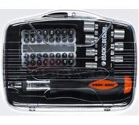 BLACK+DECKER A7062 Juego de puntas y vasos para destornillador con carraca 40 piezas