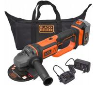 BLACK+DECKER Amoladora angular inalámbrica 125mm, 18V 1x4.0Ah en bolsa BCG720M1