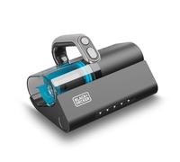 Black+Decker - Aspirador de Mano 400W Dust Mites | Tecnología Ciclónica | 12Kpa | Luz UV Antibacteriana | Cepillo Motorizado | Filtro HEPA Retiene Alérgenos | Pantalla LED | Ligera | Tapicerías