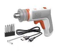 BLACK+DECKER Atornillador inalámbrico con portabrocas de sujeción para llaves L 3.6V BCRTA01