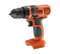 BLACK+DECKER Atornillador sin cable 18V, 28Nm de par, 10 ajustes de par, diseño compacto, sin accesorios, BDCDD18N-XJ
