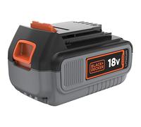 BLACK+DECKER Batería de carril 18V, batería de litio 4.0Ah, compatible con todas las herramientas BLACK+DECKER 18V, sin efecto memoria, baja autodescarga, práctica, compacta y versátil, BL4018-XJ