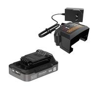 BLACK+DECKER Batterie 18V 2,0 Ah et chargeur 1 A, BDL2018S1B-QW | Batterie lithium-ion 2,0 Ah avec indicateur LED, compatible POWERCONNECT, chargeur 1 A inclus