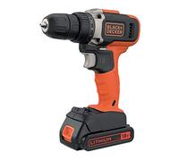 BLACK+DECKER Taladro atornillador inalámbrico 18V/2.5Ah, en estuche BCD002ME2K