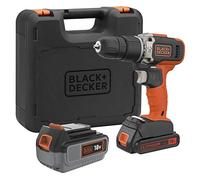 BLACK+DECKER BCD003MEM2K, Taladro Percutor 18 V 21.000 ipm con 2 Baterias de Litio 4.0 Ahh y 2 Ah