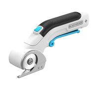 Black+Decker BCRC115-XJ - Cúter Circular 3,6v, Gatillo extralargo, Luz LED, Diseño ultra-ergonómico, Batería 1,5Ah, Carga USB, Incluye 1 hoja de corte, Multicolor
