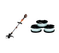 BLACK+DECKER BCSTE636L,1 Cortabordes A Batería 36 V, Ancho de Corte 33 cm con 1 Batería Litio De 2.5 Ah, Pack De 3 Bobinas de Hilo Reflex Simple para Cortabordes de Cesped 10 m x 1.5 mm, A6485