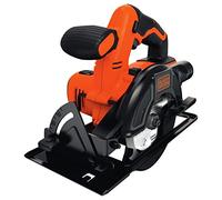 BLACK+DECKER BDCCS18N-XJ - Sierra circular a batería 18V, Diámetro disco Ø 140 mm, Profundidad de corte hasta 43 mm, Corte bisel hasta 45º, No incluye cargador ni batería