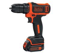 BLACK+DECKER BDCD12K-QW - Taladro atornillador 10.8V, 26 Nm, con batería litio 1.5Ah y maletín