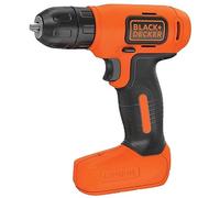BLACK+DECKER BDCD8-QW - Taladro atornillador sin cable 7.2V con batería de litio, Negro/ Naranja