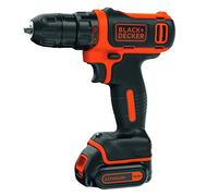 BLACK+DECKER BDCDD12B-QW taladro atornillador compacto con 2 baterías 10,8 V