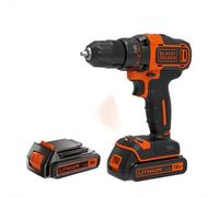 Black & Decker Taladro atornillador BDCDD186KB-QW 18V, 2 marchas, embrague 11 pos., 40 Nm, 2x1,5Ah