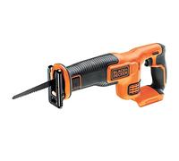 BLACK+DECKER BDCR18N-XJ - Sierra de sable a batería 18V, Recorrido 22mm, Sistema de muelle deslizante, 0 - 3.000 cpm, No incluye cargador ni batería