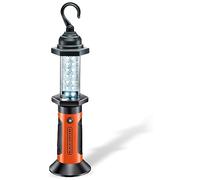 Black + Decker BDLB14 BDLB14-Mini luz de Trabajo giratoria magnética de 14 LED (incluida 3X AA), Naranja/Negro