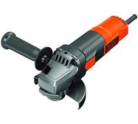 BLACK+DECKER Mini amoladora 800W 125mm, Motor Potente y Ligero, Cabezal de Aluminio, Arranque Suave, Mango Lateral 3 Posiciones, Cambio de Protector sin Llave, BEG120