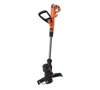 BLACK+DECKER BESTE625-QS - Cortabordes 450W, Ancho de corte 25 cm, Mango telescópico, Rueda guía y desenrollado automático del cable