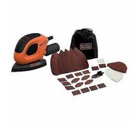 Black&Decker BEW230BC-QS Lijadora Orbital De Palma 55 Vatios + Accesorios