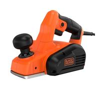 BLACK+DECKER BEW712-QS Cepillo Eléctrico, Potencia de 710 W, Ancho de Corte 82 mm, Profundidad de Corte de 2 mm, Bolsa Recolectora y Adaptador de Aspiración