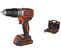 Black & Decker Taladro percutor sin escobillas BL188KB-QW 18V 2 marchas 28.000 BPM 52 Nm 2x1,5Ah