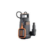 BLACK+DECKER Bomba Sumergible BXUP250PCE para Aguas Limpias (250 W, Caudal max. 6.000 l/h, Prevalencia max. 6 m) Negro