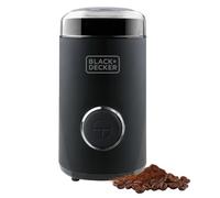 Black+Decker BXCG150E - Molinillo de Café | Eléctrico 150W | 12 Tazas Café | Café y Especias | Depósito Granos 50g | Compacto | Cuchillas y Depósito Acero Inox | Tapa Transparente | Recogecable