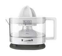 Black+Decker BXCJ25E Exprimidor, 25 W, 350 milliliters, Plástico, Blanco
