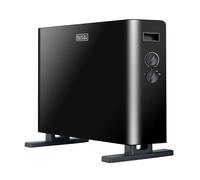 Black & Decker Convector con ventilación BXCSH2000E 2000W termostato 2 potencias analógico negro