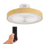 Black+Decker BXEFC60E - Ventilador de Techo con Luz LED | 49 cm | 6 Velocidades | Luz Regulable | Función Invierno y Verano | Temporizador 8h | Control Remoto | Ultra Silencioso, De Techo