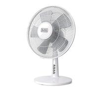 Black+Decker - bxefd40e; ventilador de sobremesa; sistema de oscilación/inclinación ajustable. 5 aspas. 3 velocidades regulables; base redonda antideslizamiento; asa de transporte.silencioso. 40 w