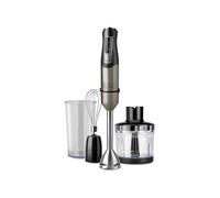BLACK+DECKER - Batidora de Mano 3 en 1 1200W | 20 Velocidades + Turbo | Cuchillas Acero | Incluye: Vaso Medidor 250ml, Vaso Picador 350ml y Emulsionador | Antisalpicaduras | Antihuellas
