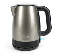 BLACK+DECKER BXKE2201E - Hervidor Eléctrico Inox 2200W | Capacidad 1,7L | Base Giratoria 360° | Resistencia Oculta + Filtro Extraíble | Asa Ergonómica | Protección Contra Ebullición en Seco