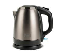 BLACK+DECKER BXKE2202E - Kettle. Hervidora de agua.2200W.1.2L. Base giratoria 360º apta para zurdos. Mango ergonómico. Apagado automático. Nivel agua visible. Botón de apertura. Luz de funcionamiento.