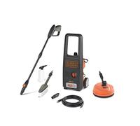 BLACK+DECKER BXPW1400PE Hidrolimpiadora de Alta Presión con Patio Cleaner y Cepillo Fijo (1400 W, 110 Bar, 390 l/h)