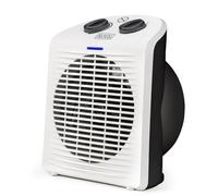 BLACK+DECKER BXSH2000E - Calefactor Termoventilador 2000W | 2 Niveles de Calor + Ventilador | IP21 Baño | Termostato Regulable | Protección Contra Sobrecalentamiento y Vuelco | Compacto con Asa