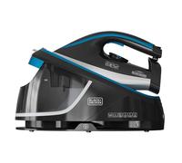 BLACK+DECKER BXSS2401E - Centro de planchado, 2400W, golpe vapor 200g/min, vapor continuo 120g/min, 1.5L depósito extraible, función ECO, caliente en 1 min, sistema antical, autoapagado