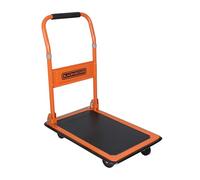 BLACK+DECKER BXWT-H303 Carretilla de Plataforma Plegable - Carretilla de Carga Máx. 80KG - Carro Transporte 60 x 40 x 80,5 cm - Plataforma con Ruedas y Manija - Fácil de Guardar - Acero