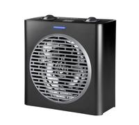 Black+Decker - Calefactor compacto 2000W potencia regulable, 3 modos, termostato electrónico regulable, sistema de seguridad anti-vuelco, negro mate y gris.