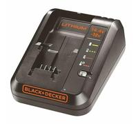 Black+Decker Cargador para baterías de Litio 14.4-18V, Tiempos de Carga: 1.5Ah (90min), 2.0Ah (120min), 2.5Ah (150min), 4.0Ah (240min), 5.0Ah (300min), BDC1A-QW