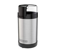 BLACK+DECKER CBG110S Molinillo de café con un solo toque de control de botón, acero inoxidable