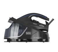 Black+Decker - Centro de planchado Compacto| Ligero| Depósito 1,5L| Golpe Vapor 400g/min| Punta de Precisión| Suela Cerámica| Autolimpieza| Antical| Modo ECO| Diseño ergonómico