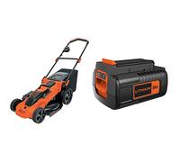 BLACK+DECKER CLMA4820L2-QW - Cortacésped Autosense 36V, ancho de corte 48 cm, incluye 2 baterías litio de 2Ah + Black+Decker BL20362-XJ - Batería litio 36 V, 2 Ah