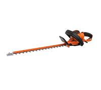 BLACK+DECKER Cortasetos 650W, cabezal giratorio, espada de 60 cm, 2 mangos, protector de hoja, hoja asimétrica, corte Ø35mm, robusto y ligero, empuñadura ergonómica, BEHTS551-QS