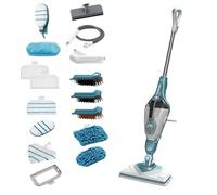 BLACK+DECKER Fregona a vapor y limpiador de mano multifunción 10 en 1 con guante y accesorios STEAMitt, BHSM1615DAM-QS
