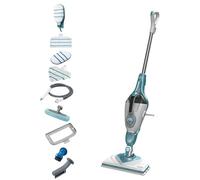 Limpiador vapor suelos - BLACK & DECKER BHSM166DSM-QS, 1600 W, 0,5 l, 0 barbar, Aqua colour,White