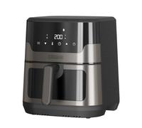 Black+Decker - Freidora de Aire sin Aceite | Tamaño Familiar 8-9 Comensales | Temporizador 0-60 min | Temperatura 80-200ºC | 8 Programas | 1700 W | Ventana de Control | Pantalla Digital Táctil