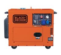 BLACK+DECKER - Generador eléctrico diésel monofásico e insonorizado, con potencia máxima 5300W - para emergencias apoyo solar o caída de red.BXGND5300E