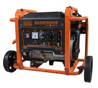 BLACK+DECKER Generador Gasolina BXGNP3000E - Potencia 3000W Máx / 2600W Nominal - Motor 208cc 4 Tiempos - Depósito 15L - 10h Autonomía - Bajo Nivel Sonoro 69dBA