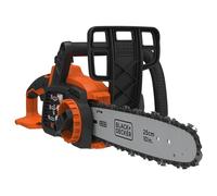 BLACK+DECKER GKC1825LB-XJ - Motosierra sin cable 18V, Longitud de la barra 25 cm, Depósito de 55 ml, Lubricación semiautomática, Tensor de cadena sin herramientas, No incluye cargador ni batería