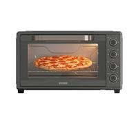 Black+Decker - Horno eléctrico BXOV6000E|2000W|60L|15 funciones de cocción|Horno de convección|Timer 90 min|Función STAY ON|Puerta doble cristal|Luz interior|Bandeja recogemigas|Accesorio rustidor